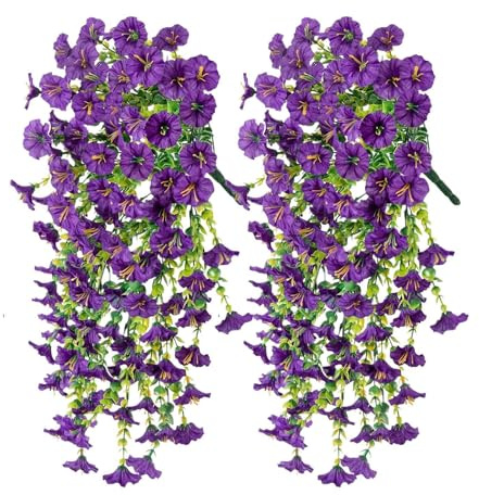 Artificiella petunia blommor för utomhusbruk 2 St Fuskblommor