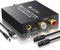 eSynic 192KHZ Convertitore Professionale da Ottico a RCA Convertitore Audio Digitale Analogico Adattatore Audio Ottico Analogico da 3,5 mm Convertitore DAC per HDTV Blu Ray HD DVD TV