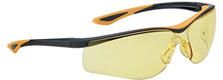 Dunlop Sport 9000C - Lunettes de protection à verres jaunes, couleur : noir