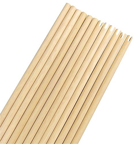 SHARROW Arbres de Flèche en Bois de Tir à l'arc Tiges de Flèches Faites à la Main 8mm/8.5mm/9mm Diamètre pour DIY Flèche de Arc Classique Traditionnel Arc Long