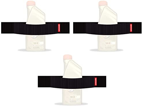 TrunkExpert Auto-Klettverschluss-Streifen, Dreier-Set, 30x5x0,3 cm, Kofferraum-Organizer, flexibel, widerstandsfähig, schwarz, wasserdicht, zum Fixieren von transportierten Gegenständen