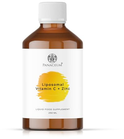 Pure Liposomal Vitamin C & Zinc | 250ml Liquid Antioxidant Immune Booster | Liver Skin Iron Absorption Support | Increase Energy | Reduce Tiredness Vegan Gluten Soy Alkohol Free | UK Brand
