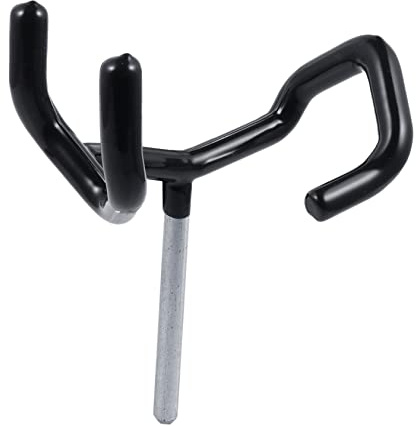 SUPVOX Metal Microphone Boompole Holder Mic Stand with Secure Grip Head and Stylish Design for Audio-visual Equipment Use, Sturdy Black Metal and Plastic Construction