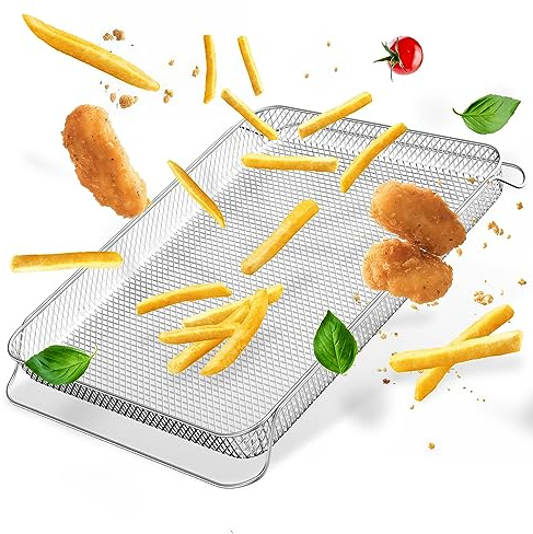 Original Airfryer-Einsatz für Stillstern 60L Minibackofen (geeignet für: MB60-MX 2G - 1191), Airfryer-Backblech, Airfryer-Rost