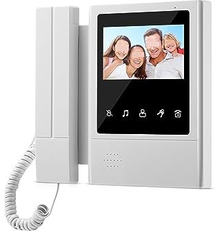 Sonnette sans fil 4.3 Pouces Couleur RFID Caméra Vidéo Sonnette Filaire Interphone Porte Téléphone Système D'entrée Kit For La Maison Intérieur Moniteurs IR Vision Nocturne pour le bureau de l'école à