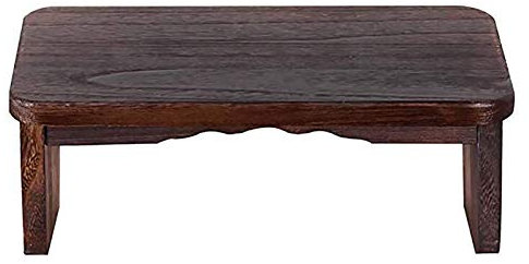 Samnuerly Meditationsbank 40 x 20 cm, einfacher Yoga-Hocker, Faltbarer Meditationssitz aus Holz