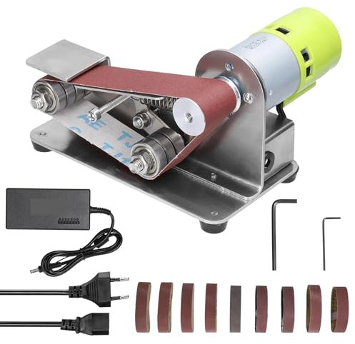 mola affilacoltelli Levigatrice a nastro elettrica Lucidatura fai-da-te Rettificatrice Affilatrice for bordi Smerigliatrice multifunzionale Cintura da 10 pezzi (Size : 1set plug)