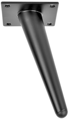woplus 4 Stück Schräg Möbelfüße Schwarz 15cm Konisch Möbelbeine Ersatz Möbelfüße Metall Schrankfüße Sofa Füße für Sofa, TV-Schrank, Bett, Couchtisch (Höhe15 cm)