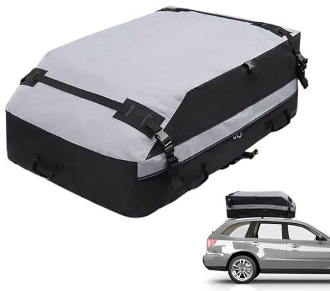 Borsa da tetto per auto – supporto da tetto per auto impermeabile | portabagagli sul tetto dell'auto per tetti di veicoli, baule per bagagli sul tetto protetto dai raggi UV, borsa da rangemen