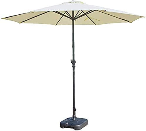 QUSYZD Sonnenschirm, Gartenschirm, 9 Fuß, Terrassen-/Gartenschirm mit Kurbel, perfekt für den Außenbereich, Hof, Strand, kommerzielle Veranstaltungen, Märkte, Camping,Off