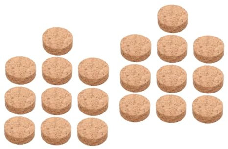 BESPORTBLE 2sets Cork Plant Coasters Plant Cork Saucer Chain Corkscrew Binder Index Dividers Hoops Lends Plant Plate Cubicle Hooks Pool Flowerpot Cork Pads Outlet Cork Coasters Pins 10pcs*2