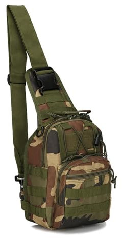 WLXW Taktische Schultertasche Herren Militär-Brusttasche EDC-Ausrüstungstasche Einschultriger Rucksack Für Jagd Angeln Camping Radfahren Und Reisen(JP)