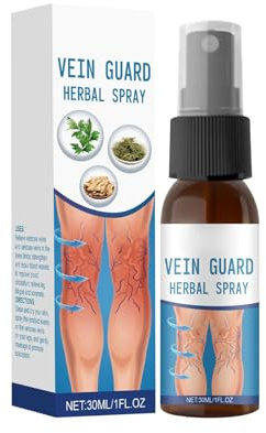 Venenpflege Spray, Beinspray Gegen Sichtbare Venen, Mit Pflanzlichen Inhaltsstoffen, Feuchtigkeitsspendend Und Hautfreundlich, 30ml (1PCS)