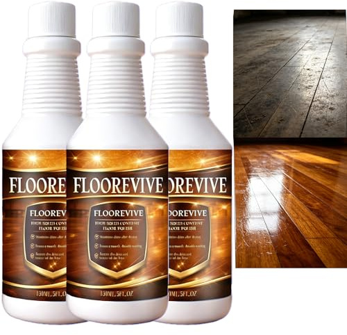 Multi-Surface Floor Polish & Restorer - Reinigen, glänzen und schützen Sie Fliesen, Laminat, Vinyl, Hartholz & Marmor - Einfaches Sprühen & Mopp für den ganzen Hausgebrauch (3 STÜCKE)