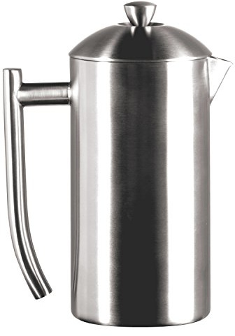 Frieling French Press Coffee Maker - 23 Ounce, Brushed Stainless Steel - Coffee Press & Cold Brew Pitcher - Stovetop Espresso Maker for Camping & Travel