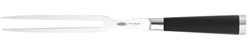 Stellar James Martin Carving Fork,18cm/7, Carbon Steel Chef's Fork, Non-Slip Handle