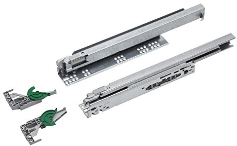 Metafranc Kugelpräzisionsvollauszug - 500 mm Länge - 35 kg Tragkraft - Soft-Close Dämpfung - Leichtes Laufverhalten - Unterflurführung / Rollenauszug / Schubladenauszug / Schubladenschienen / 380999 | 35 kg Tragkraft – Soft-Close Dämpfung – Leichtes Laufverhalten – Unterflurführung – Rollenauszug – Schubladenauszug