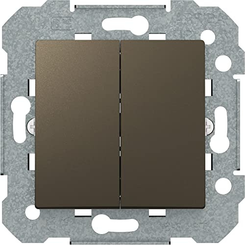 Doble conmutador gris lava serie VIVA BJC 23510-GL