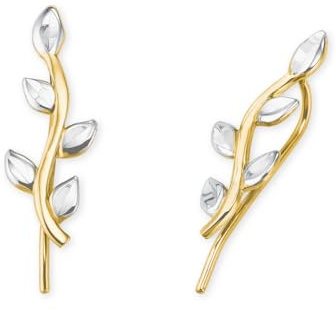 Amor Ohrstecker Damen Ohrschmuck, mit Zirkonia synth, Gold, Kommt in Schmuck Geschenk Box