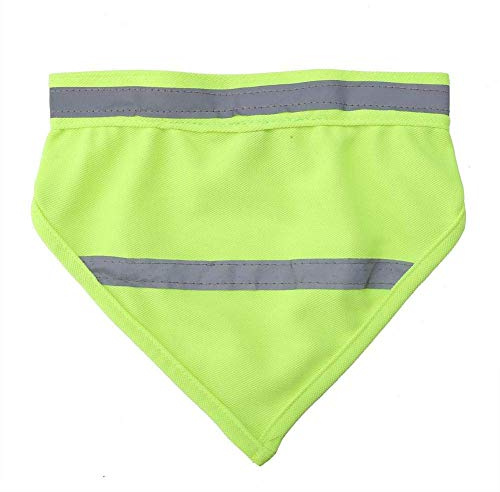 2 Stück/Set Haustier Hund reflektierende Speichel Handtuch Dreieck Schal (fluoreszierend gelb L)