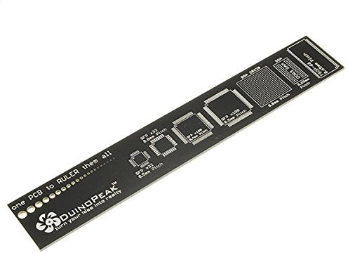 BliliDIY 5 Pezzi 15 Cm Duinopeak Pcb Righello Strumento Di Misura Resistenza Condensatore Chip Ic Smd Diodo Transistor Pacchetto Stock Elettronici Per Ingegneri Elettronici/Geeks/Maker
