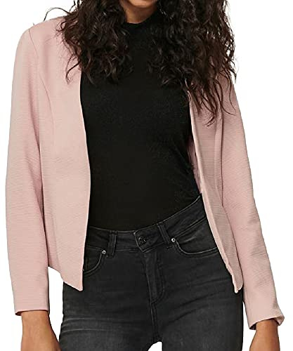 Only Mujer Onlanna Short Blazer TLR Noos Blazer Not Applicable, Humo Rosa, 34