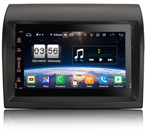erisin 7 Zoll Android 12 Autoradio für FIAT Ducato Peugeot Boxer Citroen Jumper Unterstützung GPS Navi Carplay Android Auto DSP Bluetooth WiFi 4G DAB+ TPMS Mirror Link 4GB RAM+64GB ROM
