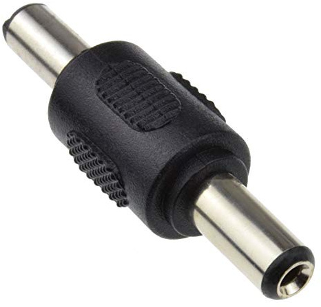 Accoppiatore CC maschio-maschio, connettore 2,1mm X 5,5mm, adattatore di estensione del cavo di alimentazione, convertitore da femmina a maschio, estensore di filo, falegname, camera IP CCTV, DVR, LED
