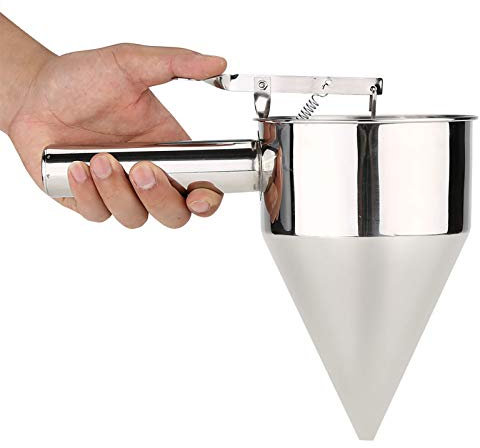 Alvinlite Entonnoir de Cuisson en Acier Inoxydable Distributeur d'entonnoir à Piston Entonnoir de Cuisson pour pâtisseries Boulangeries Utilisation de magasins de jus