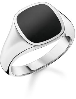THOMAS SABO Ring klassisch schwarz 925 Sterlingsilber