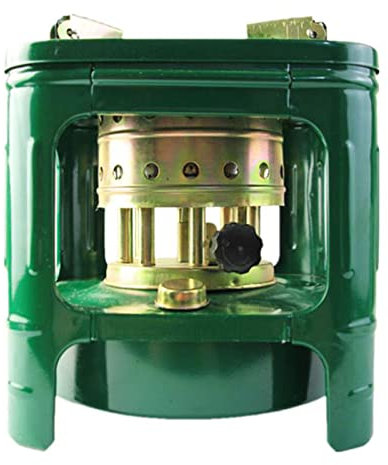 DONGCY Kochen Tragbar Petroleum Heizung mit Dochten Petroleumofen Regulierbaren Handgehalten mit Windschutz Campingkocher Outdoor/Indoor Kocher Camping Heizung Terasse,Green,OneSize