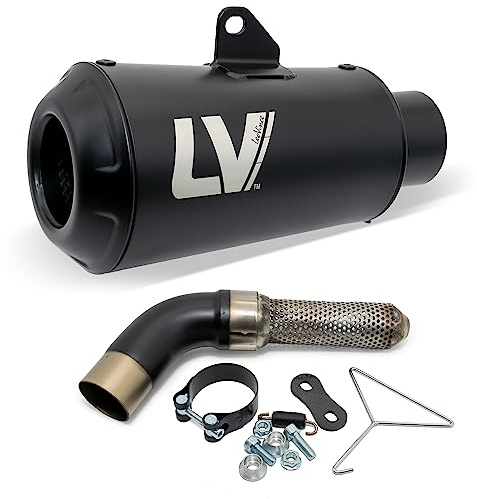 Endschalldämpfer LeoVince SLIP-ON SBK LV-10 FULL BLACK, Edelstahl schwarz, mit Zulassung für Benelli Leoncino 800