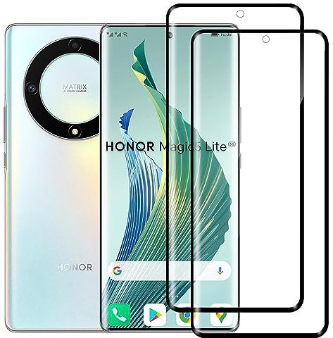 MEMELOKA Protector de Pantalla para Honor Magic 5 Lite 5G/Honor 70 5G, [9H Dureza][Cobertura Completa][Alta sensibilidad] Antiarañazos Antihuellas Cristal Templado