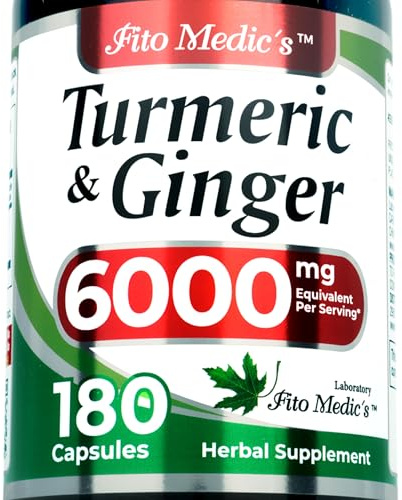 FITO MEDIC'S Lab | Turmeric and Ginger Supplement | 180 Caps s.
