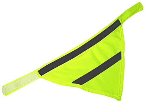 Housoutil Reflektierendes Hundehalstuch Aus Langlebigem Polyester Fluoreszierend Gelb Sicherer Welpen-schal Mit Praktischem Klettband Für Kleine Mittlere Und Große Hunde Für Nächtliche Spazi