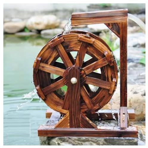 Fontana Con Ruota Idraulica In Legno, Accessori Da Giardino In Miniatura Con Ruota Idraulica, Decorazione Da Giardino, Giochi D'acqua, Ornamenti Micro Paesaggistici, For Giardino, Cortile, Laghetto(30