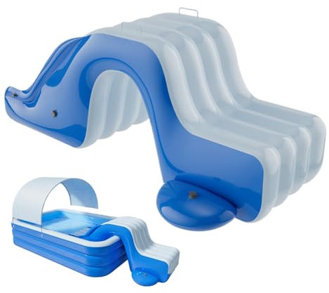 Toboggan aquatique gonflable pour piscine pour | Équipement de jeu d'eau amusant en plein air pour pelouse, arrière-cour, terrasse, parc, yard Games et centre de jeu d'été