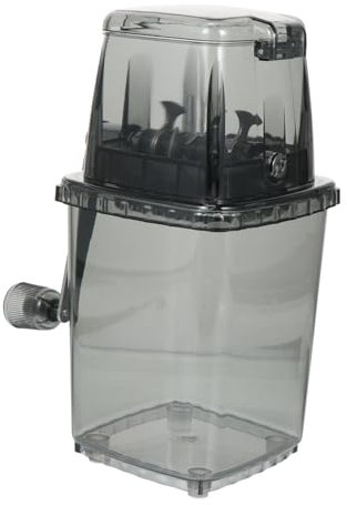 DIYEAH Tritaghiaccio Manuale Tritaghiaccio Portatile Utensile da Cucina per Casa Coperchio Trasparente Materiale di qualità Sicuro e Durevole Senza Elettricità per Ghiaccio Tritato Granit
