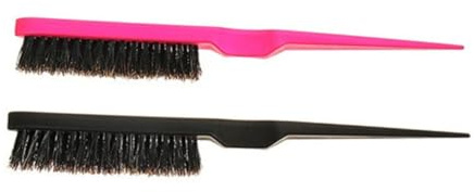 DECORNIJIA 4 pezzi Spazzola per Capelli Ricci con Setole di Cinghiale Pettine Coda Sottile per Cotonatura e Styling Strumento Professionale per Saloni e Uso Domestico Colore Colore Casuale