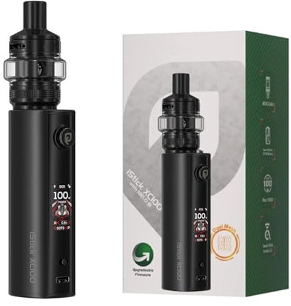iStick XC100 Kit Alimentato da batteria 18650/21700 (non inclusa nella confezione) [5-100 W] Uscita massima con serbatoio MELO X da 5 ml - Senza nicotina, senza liquido