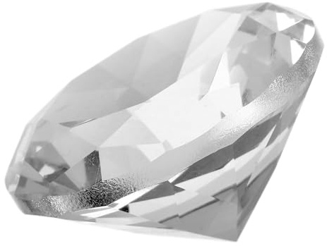 NOLITOY Acryl Diamant Briefbeschwerer mit Kristalledelsteinen als Tischdekoration für Hochzeiten und Geburtstagsfeiern Romantisches Geschenk für Heiratsanträge