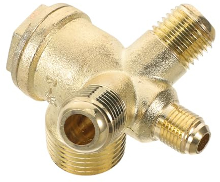 Toddmomy Air Compressor Check Valve G3/8 Threaded Quick Connect Valve 4-Way Non-Return Air Pressure Replacement for Home Workshop Tools