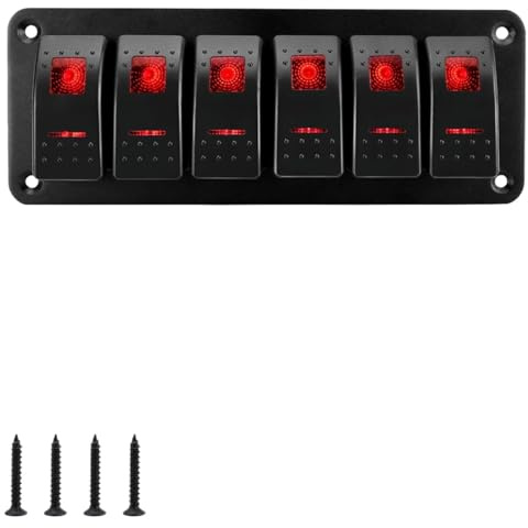 Chiave I set da 2, 3, 4, 5, 6 e 8 di pannelli con interruttori a bilanciere sono adatti per auto, navi e rimorchi ATV da 12 V/24 V. Interruttore di accensione(CP-5186-05)