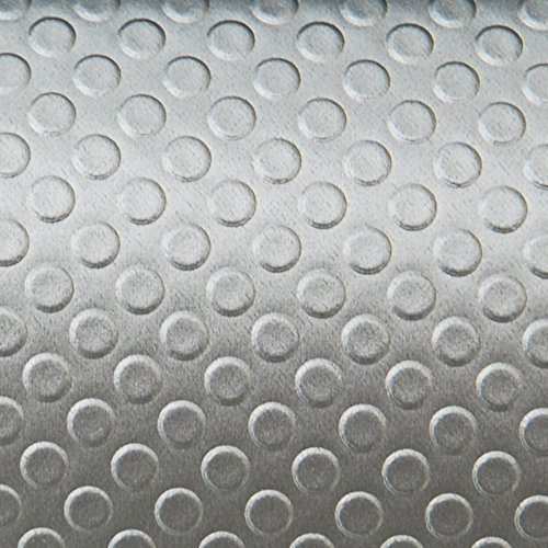 Schubladenmatte von Adsamm® / stabile Antirutscheinlage mit 1.2 mm Stärke in Silber / 48 x 200 cm zum Zuschneiden/langfristiger Schutz für Laden, Fächer in Küche und Büro