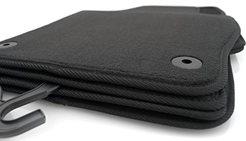 Fußmatten passend für Ibiza 6J 6P Premium Qualität Velours Automatten schwarz 4-teilig