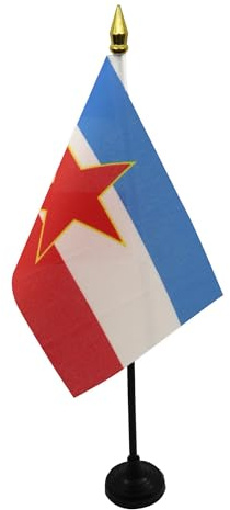 AZ FLAG Bordsflagga Jugoslavien 15x10 cm 100D Polyester Plastfot