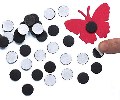 Baker Ross Discos Magnéticos Autoadhesivos (Paquete de 150) Para artesanía y manualidades de niños