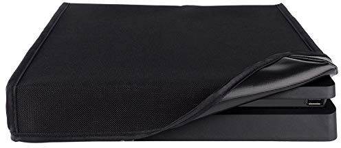 eXtremeRate Cover Console Copertura Antipolvere per ps4 Slim Protezione Protettiva Coperchio Impermeabile Orizzontale per ps4 Slim Console(Nero)