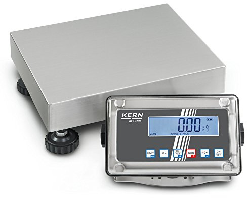 Kern SFE 30K-2NM – plattformsvåg med damm- och stänkskydd, viktområde [max]: 30 kg, läsbarhet [d]: 10 g, vägplatta: B xD 300 x 240 x 110 mm (rostfritt stål), lämpligt
