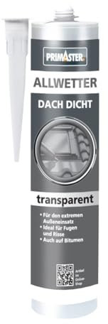 Primaster Allwetter Dach Dicht Transparent 310ml Spezialdichtstoff Dachdichtung